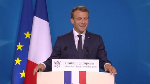 Emmanuel Macron answers 鶹Լ's Gavin Lee