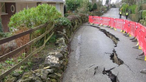 Undercliff Drive subsidence