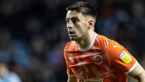 Portsmouth have signed striker Owen Dale on season-long loan from Blackpool