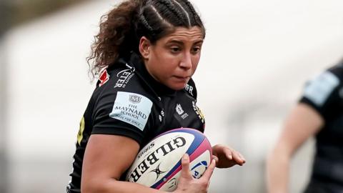 Silvia Turani (right) in action for Exeter Chiefs