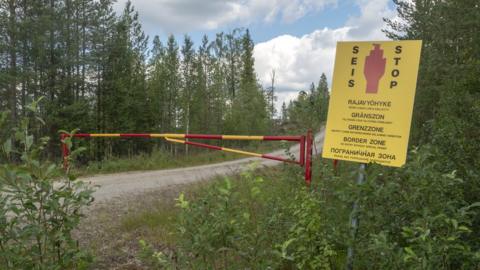 Finnish border zone near the Russian border