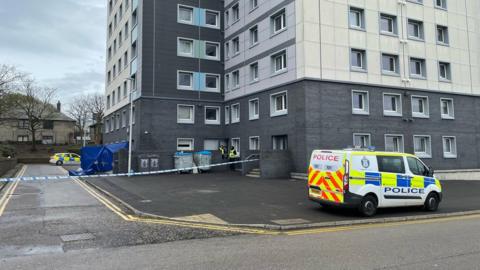 Police at Linksfield Court