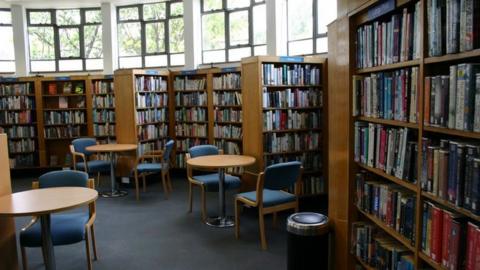 Interior of a public library