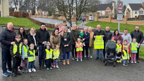 Road Safety Awareness Day organised by the parent's association at St. Peter's Primary School