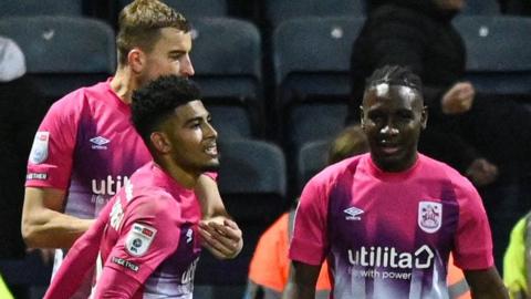 Huddersfield celebrate