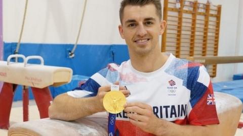 Olympic Gold medal gymnast Max Whitlock at South Essex Gymnastics Club in Basildon where he trains