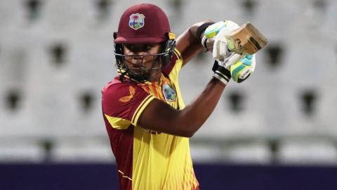 Hayley Matthews of West Indies plays a shot