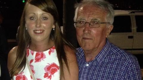 Lucy Molloy with her dad Alan