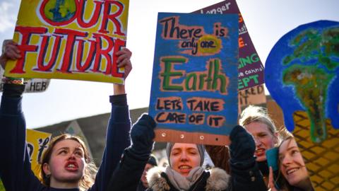 Protesters in Edinburgh