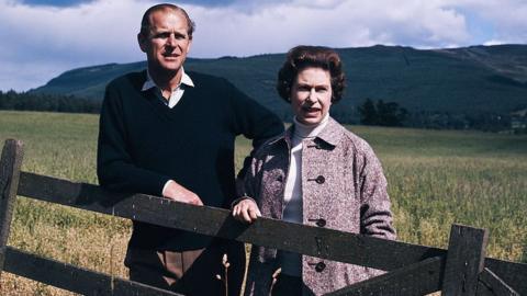 Queen Elizabeth II and Prince Philip at Balmoral, Scotland, 1972