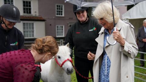 Queen Camilla on a visit to Great Yarmouth