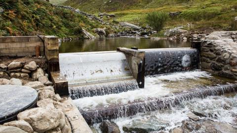 Small hydro scheme in north Wales