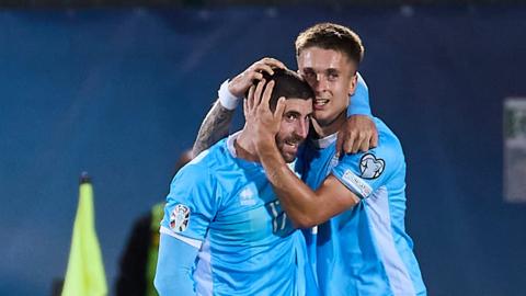 San Marino players celebrate