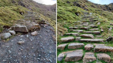 Before and after work at Wythburn on the route up to Hellvellyn