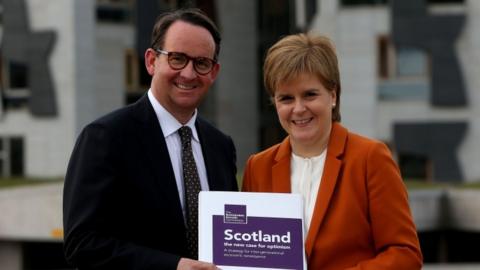 Andrew Wilson and Nicola Sturgeon