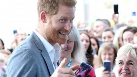 Prince Harry, Duke of Sussex arrives for a visit to the Oxford Childrens Hospital