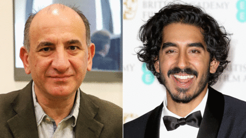 Armando Iannucci and Dev Patel