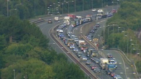 Delays on the A55 last year