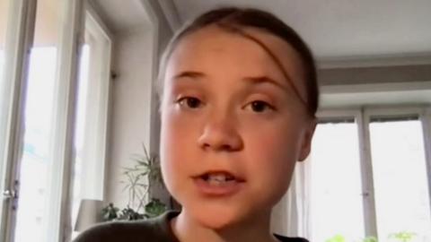Climate activist Greta Thunberg urges US lawmakers to end fossil fuel subsidies, or face catastrophe.