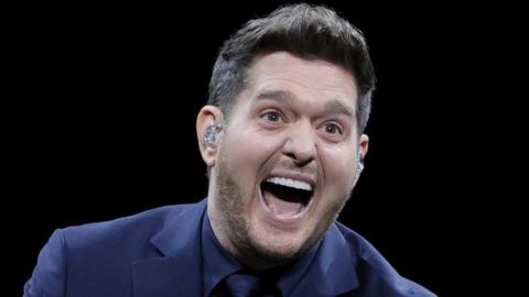 Michael Buble on stage