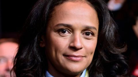 Isabel dos Santos in Maia, Portugal, on 5 February 2018