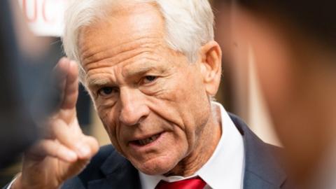 Peter Navarro outside court