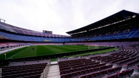 Nou Camp pitch view