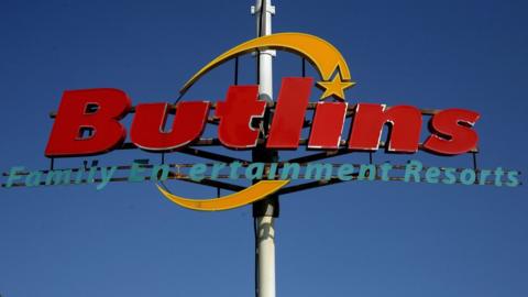 A Butlin's holiday camp sign