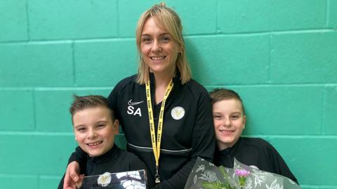 Steph Atkinson with her sons