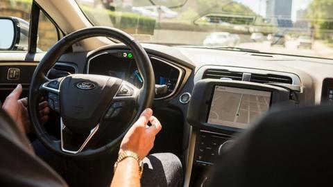 An Uber driverless car launched in Pittsburgh, Pennsylvania in September