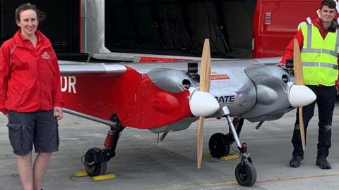 Drone used to deliver mail