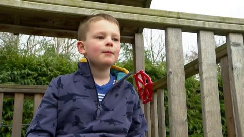 Six-year-old Ed stopped having speech and language therapy during the pandemic