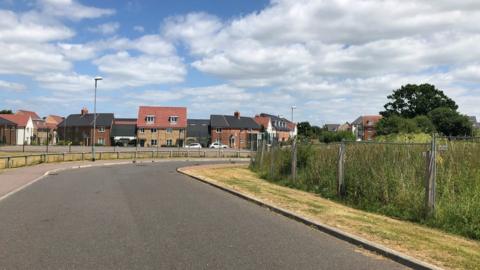 A general view of the land where the centre will be built