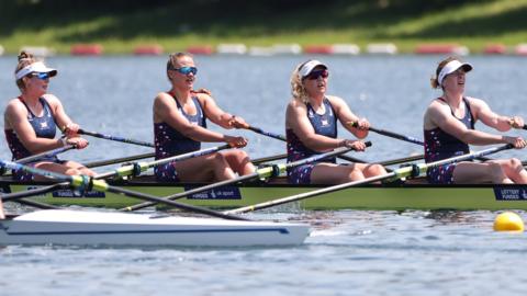 GB women's quad sculls team