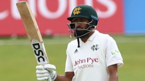 Notts opener Haseeb Hameed reached his eighth half-century of the summer to move to win 80 of 1,000 first-class runs for 2022
