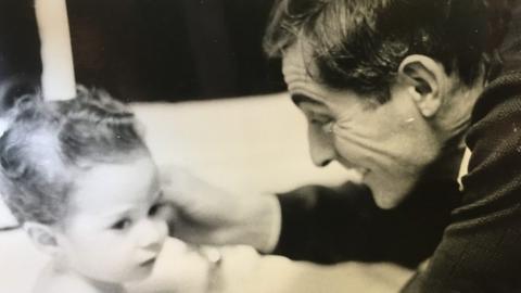 Maurice with his father