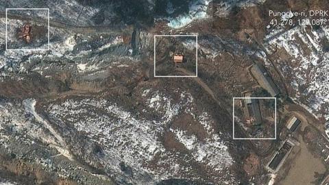 Satellite imagery by Maxar showed three locations in Punggye-Ri nuclear testing site where fresh activity had emerged