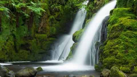 Venford Brook Falls in Dartmoor National Park