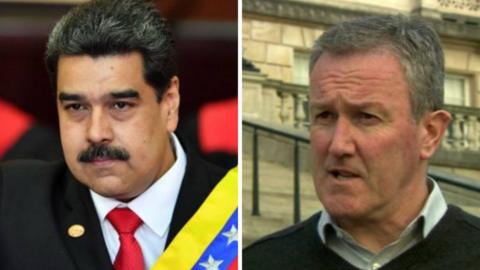 Nicolás Maduro and Sinn Féin MLA Conor Murphy