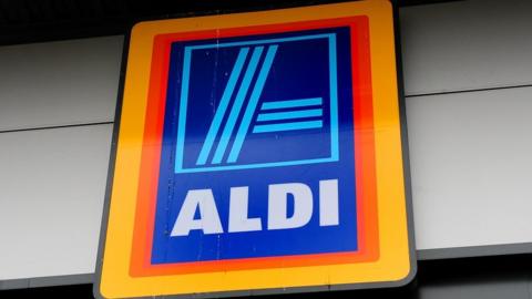 Aldi store sign