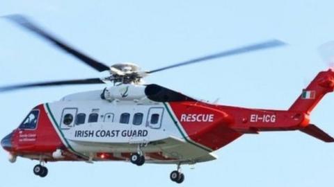 Irish coastguard helicopter