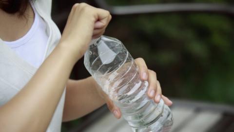 Plastic water bottle