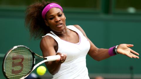 Serena Williams at Wimbledon in 2012