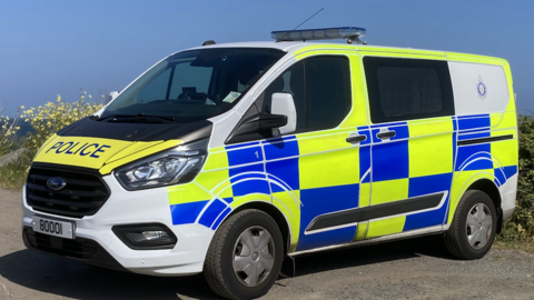 Guernsey police van