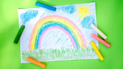 Rainbow drawing