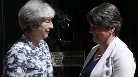 Theresa May and Arlene Foster