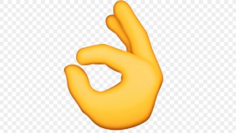 The OK hand emoji