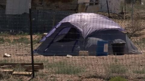 A New Mexico family has banished their 16-year-old son to live in a tent for a month after he was repeatedly caught stealing.
