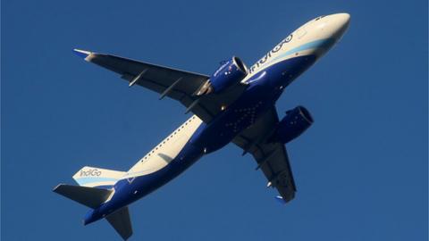 IndiGo Flight take off at Netaji Subhash Chandra Bose International Airport in Kolkata on September 03,2020.