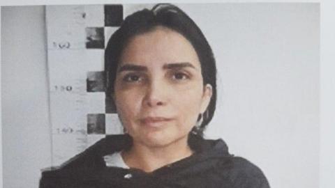 Photo of Aída Merlano released by the Colombian prison service Inpec